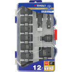Tivoly ? coffret 12 pcs douilles � choc 1 / 2  & accessoires