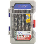 Tivoly - coffret de 19 forets m�taux t hss taill�s meul�s pointe en croix par 0. 5 mm 11452070015