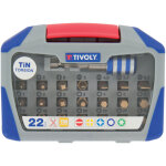 Coffret 22pcs d'embouts de vissage torsion tin, contient 3 pz, 3ph, 7tx, 4hex, 4fe, 1 porte - embouts ... Coffret 22pcs d'embouts de vissage torsion tin, contient 3 pz, 3ph, 7tx, 4hex, 4fe, 1 porte - embouts ...