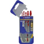 Tivoly - coffret de 5 forets 2en1 beton - carrelage technic contenant les  4 - 5 - 6 - 8 - 10mm