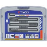 Tivoly - coffret de 5 fraises limes carbure, queue 6mm Tivoly - coffret de 5 fraises limes carbure, queue 6mm