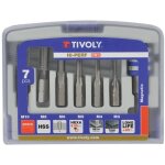 Tivoly - coffret de 6 tarauds hss queue hexagonale + 1 porte - embout quick change 1050307