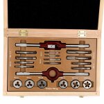 Tivoly - coffret bois 20 pièces tarauds + filières usages fréquents Tivoly - coffret bois 20 pièces tarauds + filières usages fréquents
