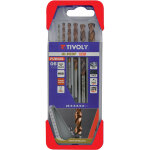 Tivoly - coffret pro 6 pices ? 6 forets mtaux hss 2mm  8mm ? longue dure de vie ? fabriqu en france ...