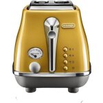 Toaster delonghi icona capitals 2 tranches - 900w - grille pain 3 fonctions - chauffe viennoisseries ...