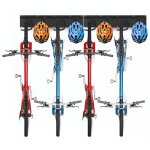 Toj living support mural pour v�los ? porte - v�los / crochet ? r�telier 4 v�los ? fixation murale ? ...