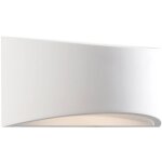 Toko - applique murale d'int�rieur � 1 lumi�re en pl�tre blanc - endon