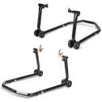 Tolletour - b�quille d'atelier - lot de 2 - pour roues avant et arri�re - levage par les fourches noir ...