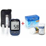 Tonchean - kit de test de glyc�mie, lecteur de glyc�mie pour diab�te avec 50 bandelettes de test