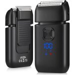 Tondeuse barbe homme, 2 en 1 tondeuse homme sans fil, 120 min d'autonomie, charge rapide usb - c, pour ...