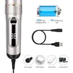 Tondeuse cheveux professionnelle ipx7 tondeuse � cheveux lcd de lame c�ramique avec peigne de r�glage ...
