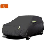 Tonysa b�che voiture ext�rieur, b�che automobile argent�e r�sistante aux intemp�ries, housse de voiture, ...
