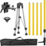 Tonysa - poteau t�lescopique pour lasers, avec tr�pied et support laser 1 / 4' x 20', pour lasers rotatifs ...