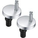 Toolive ? charni�res � d�gagement rapide pour abattant wc ? 2 pi�ces en caoutchouc et acier inoxydable ...