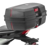 Top case moto - bagtecs tb8 - 45 l - noir - plastique ppc �tanche