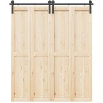 Torana - kit de quincaillerie de porte coulissante 183 cm acier noir