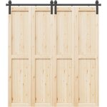 Torana - kit de quincaillerie de porte coulissante 200 cm acier noir