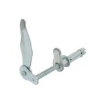 Arrt marseillais  vis mtaux acier zingu - avec bute pour volet battant longueur 105 mm torbel