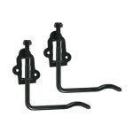 Lot de 2 arrts  poigne acier poxy, h. 40 x p. 210 mm - afbat