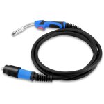 Torche pour poste a souder mig, jeu de tuyau de protection de gaz mb25ak avec connecteur central euro, ...
