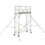 Echafaudage roulant en aluminium - hauteur de travail max 4. 85m - 22403730