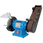 Touret à meuler et ponceuse à bande 240 w - 2 - en - 1, compact et efficace - idéal pour le bricolage ... Touret à meuler et ponceuse à bande 240 w - 2 - en - 1, compact et efficace - idéal pour le bricolage ...