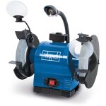 Scheppach - touret mixte bg200 - 550w - meules 200 mm - grain 36 et grain 60 - pare - tincelles - porte ...