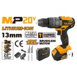 Tournevis 20v avec brushless percussion se'rie mp20v, 2 batteries 2. 0ah, couple max 58 nm, embrayage ...