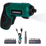 Tournevis  batterie 4v - 14 embouts de vissage, porte - embout magntique, cble de charge et sac de ...