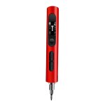 Tournevis �lectrique de pr�cision, 0305a rouge, 5 vitesses r�glables, �cran ultra - clair, corps en alliage ...