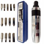 Tournevis a percussion 13 pieces argent