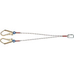 Longe d'assujettissement double drisse ldf 1, 5m m10 - m53 - m53 blanc tractel 40402