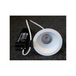 Trajectoire - spot encastr� led 8w blanc � 90x86mm 3000k 650lm alim 230v dimmable faisceau 40� ik06 ip20 ...