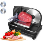 Trancheuse �lectrique, 200w, �quip�e de deux lames amovibles en acier inoxydable 304, noir, fohere