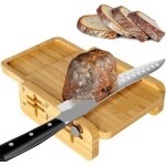 Trancheuse � pain pour pain maison, la premi�re trancheuse � pain horizontale en bois au monde avec plateau ...
