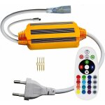 Transformateur d'alimentation 220v pour bande led rgb 5050, �tanche ip68, avec t�l�commande infrarouge ...