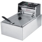 Treetalk - friteuse �lectrique en acier inoxydable 6l avec panier pour usage commercial et domestique ...