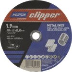 Disque  trononner d230x1, 9mm type 41 mtal - inox perage. 22, 23mm norton clipper