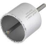 Tr�pan � concretion de ct pour ma�onnerie - diam�tre 73 mm - profondeur de coupe 55 mm. foret centreur ...