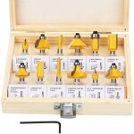 Trpan de trononnage inclin en carbure de tungstne de 6, 35 mm 1 / 4 po avec une cl(12pcs)
