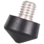 Trepied de trepied de 3 / 8 pouces universel spike en caoutchouc de trepied de trepied pour andoer benro ...