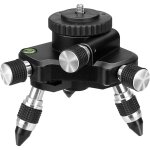 Trpied adaptateur laser 360, avec filetage mle 1 / 4&34 - 20 et bulle horizontale, micro  commande ...