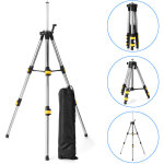 Tr�pied pour niveau laser, tr�pied t�lescopique , tr�pied � tige d'extension en acier inoxydable de 1. ...