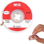 Tresse � souder avec flux sans nettoyage, m�che � dessouder en cuivre de haute puret� pour r�paration ...