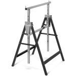 Tréteau métallique télescopique 68x58x130cm - pliable - brick Tréteau métallique télescopique 68x58x130cm - pliable - brick