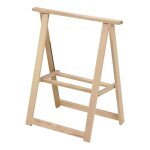 Aranaz - tréteau pliable en bois sans vernis - naturel Aranaz - tréteau pliable en bois sans vernis - naturel