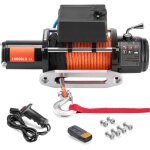 Treuil �lectrique, d'une capacit� de 10 000 lb, est un treuil de camion 12 v cc. il est dot� d'un guide ...