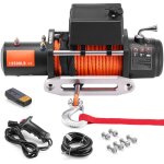 Treuil �lectrique, d'une capacit� de 13 500 lb, �tant un treuil de camion 12 v cc. il est livr� avec ...