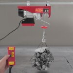 Treuil �lectrique � c�ble, 125 kg � 250 kg, hauteur de levage 12 m, treuil � c�ble motoris�, 550 w, poulie ...