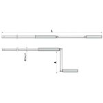 Tringle pour volet roulant alu blanc diam�tre 13x1, 5mm longueur 1800mm ? cherubini 7457180n2607c